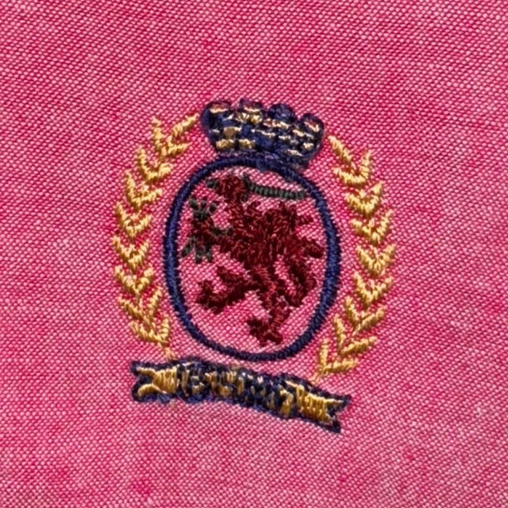 Vintage 90s‎ Tommy Hilfiger Crest Button-Up Shirt – Size L – Made in Hong Kong